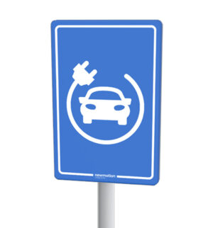 Verkeersbord Shell Recharge | NewMotion | laadlocatie - 30x45 cm